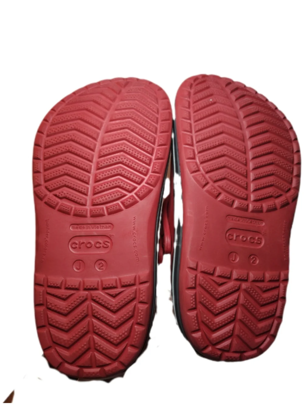 Crocs Kids Classic Clogs J2 Red Youth Slip On Comfort Shoes Lightweight Unisex